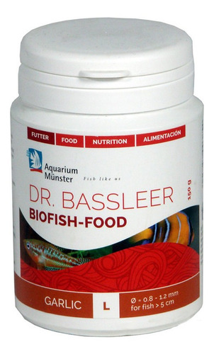 Ração Dr Bassleer Biofish Food Garlic 60g M Apetite Doença