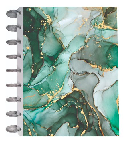 Cuaderno Discos T/frances 80hjs 105grs Pastadura 2 Separador Marmol Verde