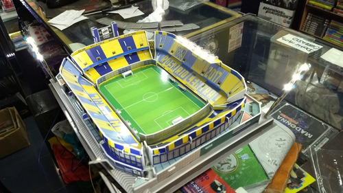 Maqueta Estadio 3d Para Armar C/luces Cancha Rosario Central