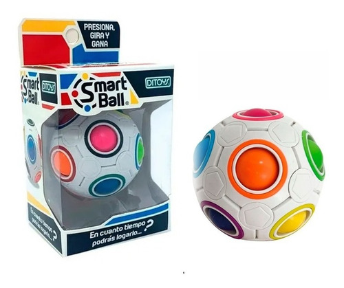 Imagen 1 de 6 de Pelota Smart Ball Presiona Gira Y Gana Original Ditoys 2449