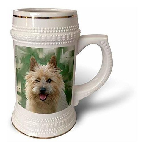 3drose Cairn Terrier - Stein Mug, 18oz , 22oz, White