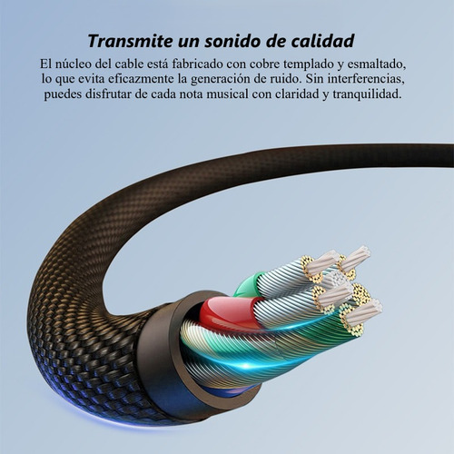 Adaptador Audio Usb C A Audifonos 3.5 Mm, Techwolf Cable De Audio Tipo C A 3,5 Mm Chip Dac Convertidor De Auriculares Auxiliar Tipo C De 3,5mm Color Negro