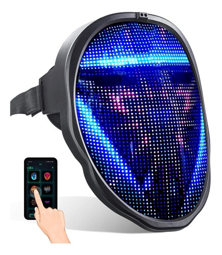 Máscara Led Festa Bluetooth Imagens