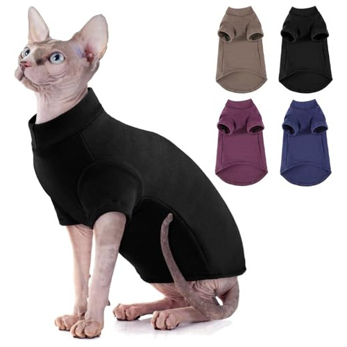 Sunfura Suéter De Cuello Alto Para Gato, Camisa De Gatos Sph