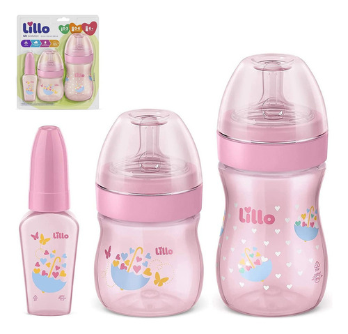 Lillo Evolution 628831 rosa 3 unidades 50/150/240mL