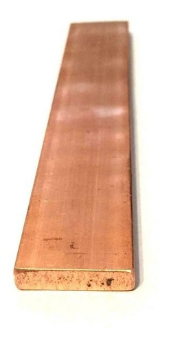 Barra Chata Cobre Puro 1 X 1/4 (2,54cm X 6,35mm) Com 50cm 359 Amperes