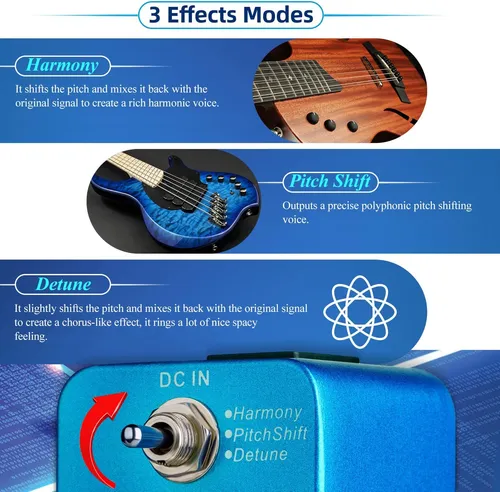 Mooer Drop Pittle Armonizer Guitar Effect Box - Mps1 Octave