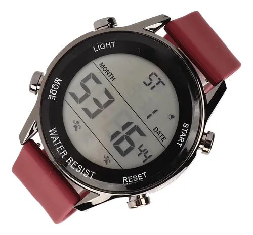 Reloj Digital Cronógrafo Wr50m Resistente Al Agua, Luminoso,