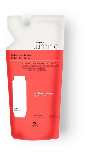 Acondicionador Cabello Seco Lumina Repuesto 300 Ml - Natura®