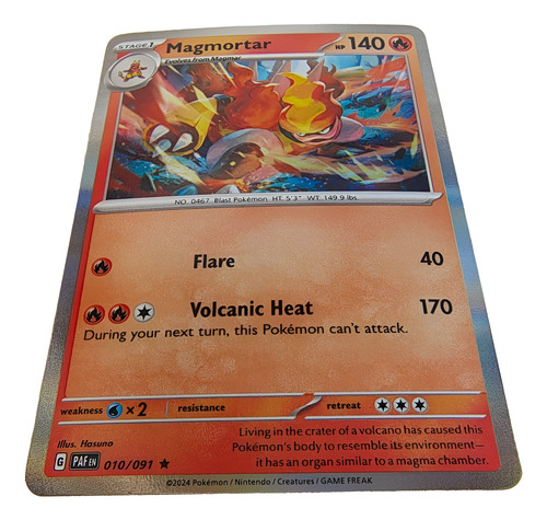 Magmotar 010/091 Carta Pokémon En Ingles Original
