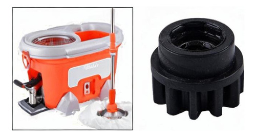 Pieza De Reemplación De Replaje De Mop Spine Cubleto Negro