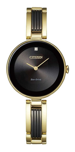 Reloj Citizen Axiom Dama 1 Diam Indi Brazalete Dorado