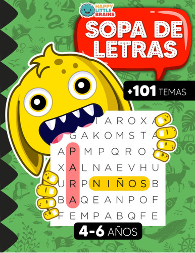 Libro: Sopa De Letras Para Niños De 4 A 6 Años: 101 Sopas