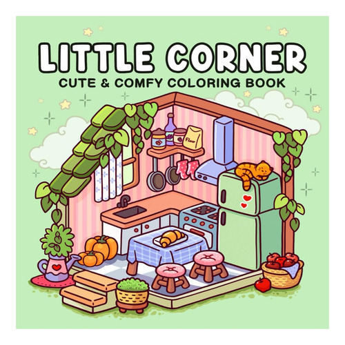 Libro: Little Corner: Coloring Book For Adults And Teens