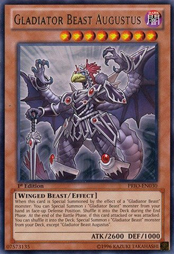 Carta Gladiator Beast Augustus 1st Edition [prio-en030]