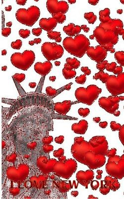 Libro Statue Of Liberty I Love New York Red Hearts Glitte...