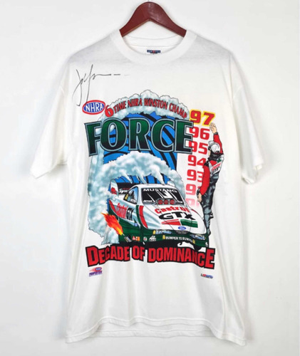 Playera Nascar Vintage Autentica 90s Pieza Rara Big Print L