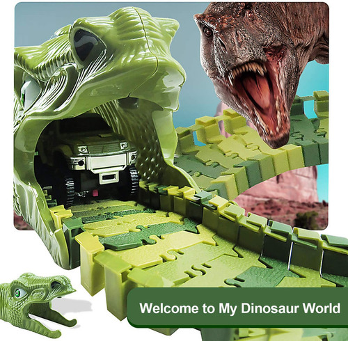 1 Coche De Pista De Dinosaurio De Juguete Eléctrico 159