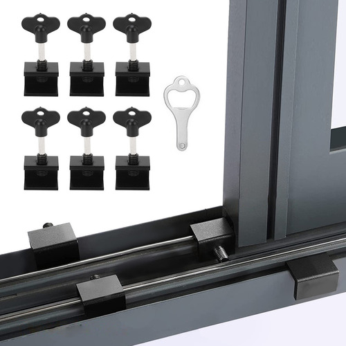 Juego De 6 Topes Corredizos De Seguridad Para Ventanas De Al