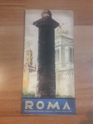 Antiguo Folleto Turístico De Roma (Usado)