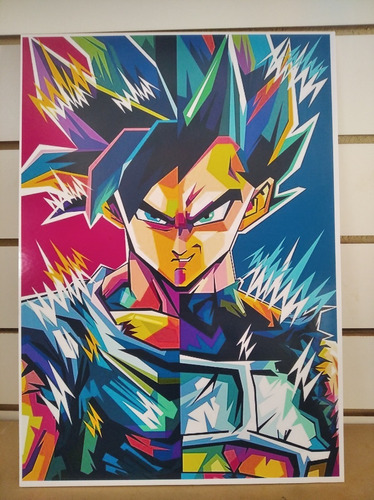 Cuadro Dragon Ball Poster Goku 30x42 Mdf