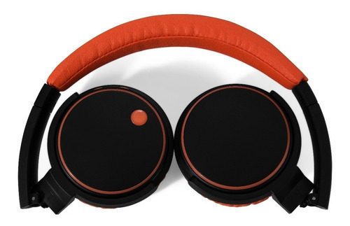 Auriculares Inalámbricos Bluetooth Noblex Hp332 Color negro y naranja