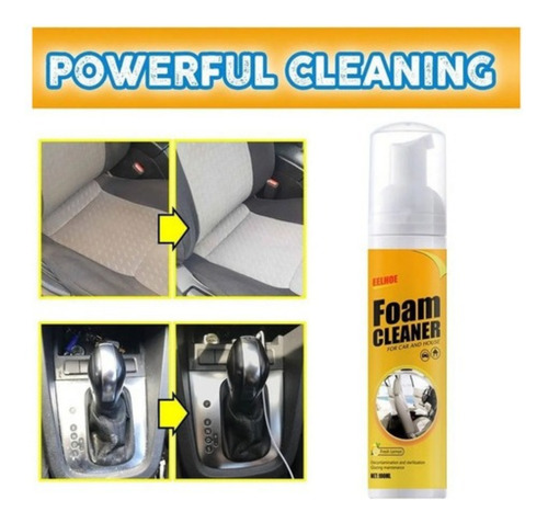 Limpador De Espuma De Carro, Limpeza Por Spray, 3 Peças