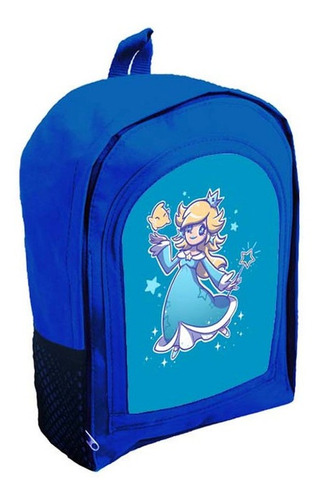 Mochila Azul Infantil  Nena Nene Mario Bros Tt279