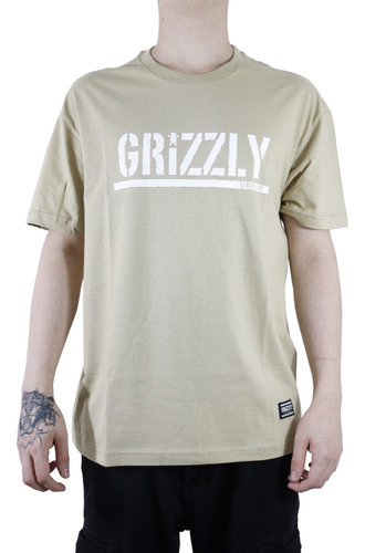 Camiseta Grizzly Og Stamp Tee Sand