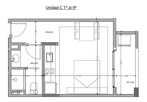 Departamento En Venta Colegiales 2 Ambientes