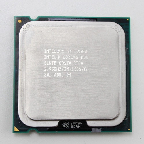 Procesador Intel Core 2 Duo E7500 2.93g/3mb/1066/775 De 65w (Usado)