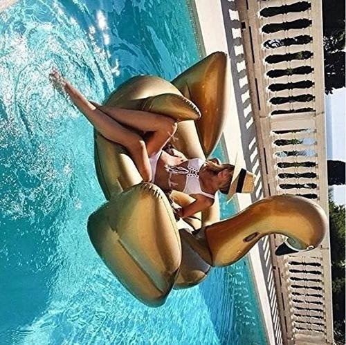 Paquete De 1 Inflable Piscina Jasonwell Gold Swan