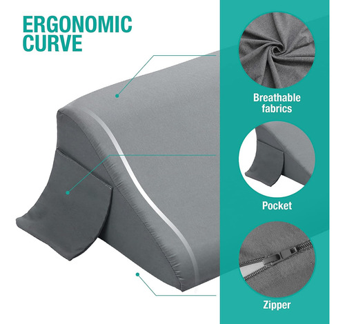 Almohada Cabecera Vekkia , Triangular , Para Tamaño Full
