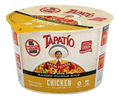 Tapatio Ramen Noodle Soup Pollo Picante Sopa Americana 6 Pz