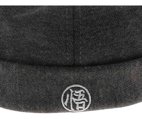 Gorro Docker De Fieltro De Lana Ajustable Para Hombre, Color