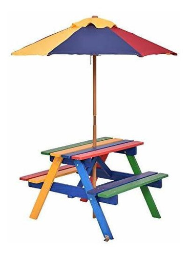 Costzon Kids Picnic Table Set Children Junior