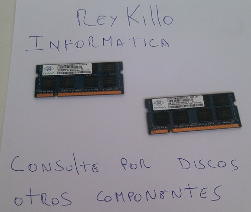 Memoria Sodimm Ddr2 1gb Nanya (para Notebook)