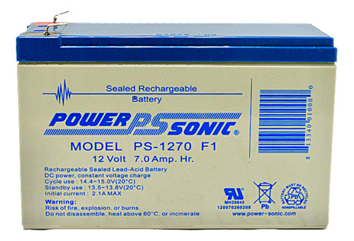 1 Pieza Reemplazo Para No Break Ps1270f1 12v 7ah Power Sonic
