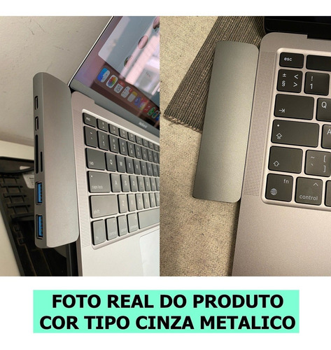 Imagem 7 de 7 de Adaptador Hdmi 4k Hub Usb-c 3.1 Para Macbook Pro Air M1 2021