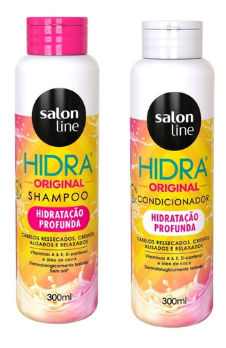  Kit Shampoo E Condicionador Hidra Original Salon Line 300ml