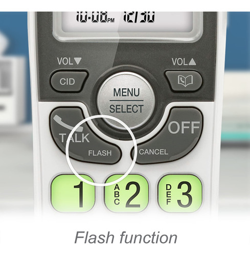 Telefone Sem Fio Vtech Vg104 Dect 6.0 Com Secretária Eletrôn