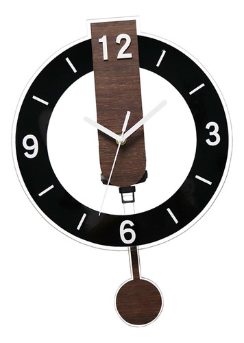 Relógio De Parede Com Pêndulo, Decoração Para Preto
