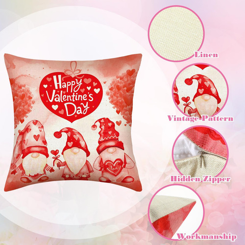 Newwiee 12 Sets Spring Summer Fall Winter Pillow Covers 18 X