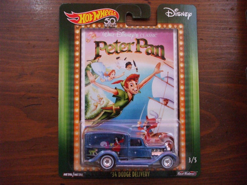 Hot Wheels Pop Culture Disney 3/5 Peterpan 34 Dodge Delivery