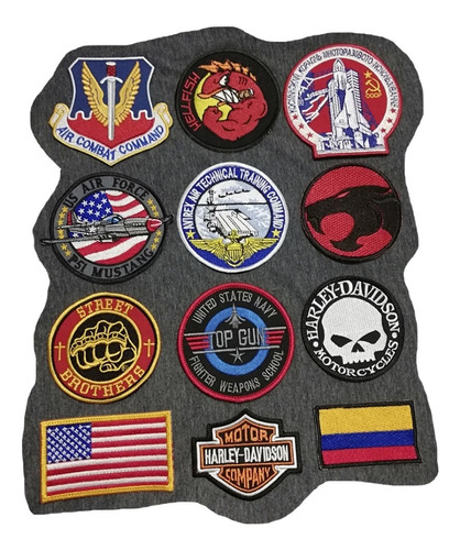 Parches Americanos, Apliques Bordados, Escudos Chaquetas