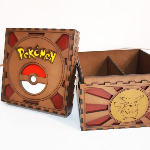 Caixa Porta Cartas Pokémon Para 600 Cards / Deck / Case