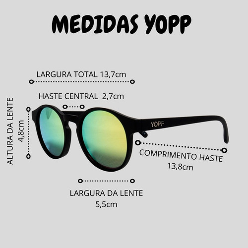 Imagem 5 de 5 de Óculos De Sol Yopp Polarizado Uv400 Da Gatinha