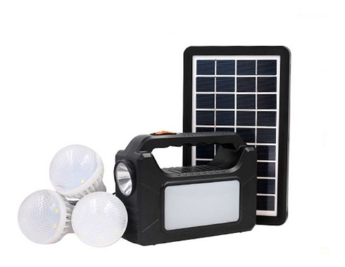 Kit Solar Con Panel De Emergencia Usb 3 Ampolletas