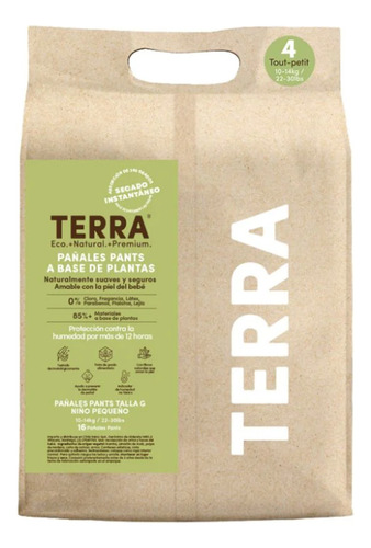 Pants Terra Pañales Biodegradables X 1 Paquete