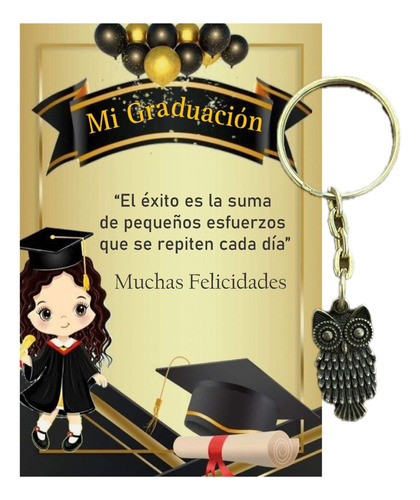 10 Recuerdo Llavero Graduación  